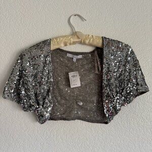 NWT - Charlotte Russe sequin shrug cardigan